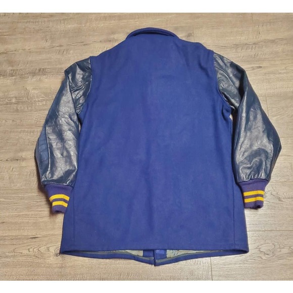 Vintage 50s University of Michigan Wolverines Football Varsity Letterman Jacket - Picture 2 of 9